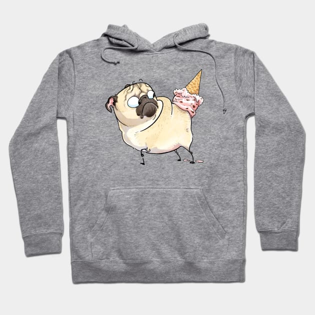 Ice Cream Oops Hoodie by Inkpug